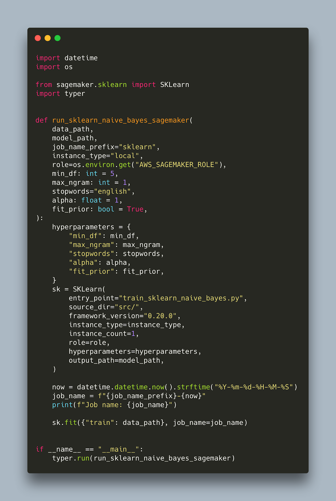 sagemaker-sklearn-naivebayes