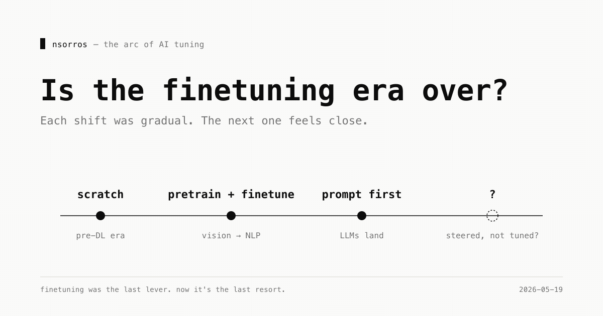 From scratch → pretrain + finetune → prompt first → ?